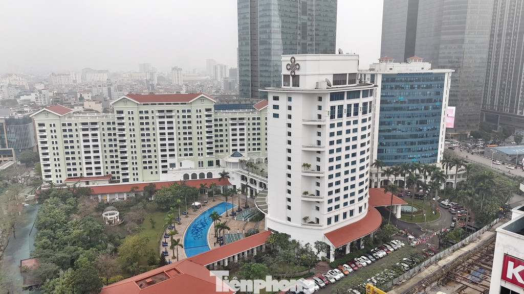 Khối tòa khách sạn ở địa chỉ 360 phố Kim Mã, quận Ba Đình, TP. Hà Nội.