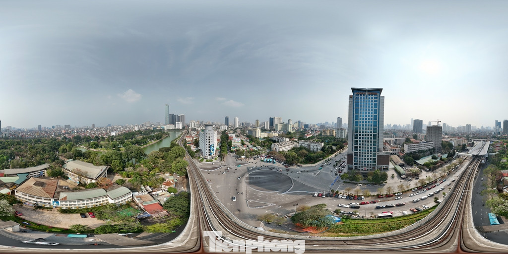 Toàn cảnh đầu còn lại của dự án phía Đền Voi Phục (phường Ngọc Khánh, quận Ba Đình, thành phố Hà Nội).