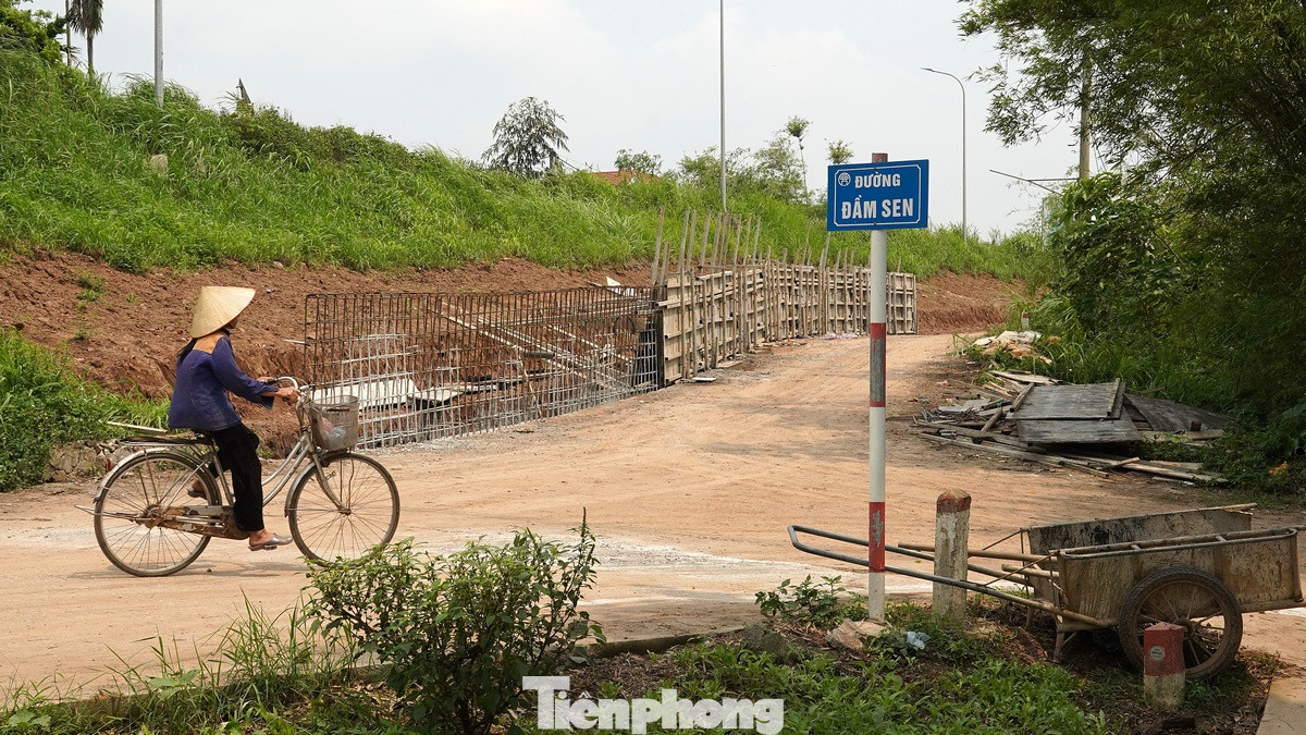 Đê sông Hồng thuộc địa phận huyện Phú Xuyên (thành phố Hà Nội) đang được thực hiện việc cải tạo.