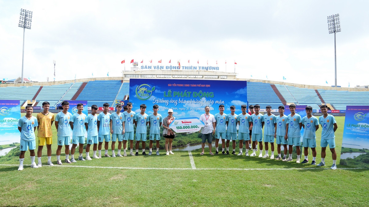 Trong buổi khai mạc trận siêu cúp sẽ diễn ra lễ phát động chương trình 'Hưởng ứng bảo vệ rừng ngập mặn" tỉnh Nam ĐỊnh.