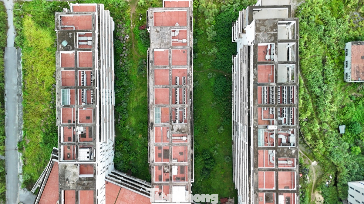 Một phần bệnh viện nhìn từ trên cao.