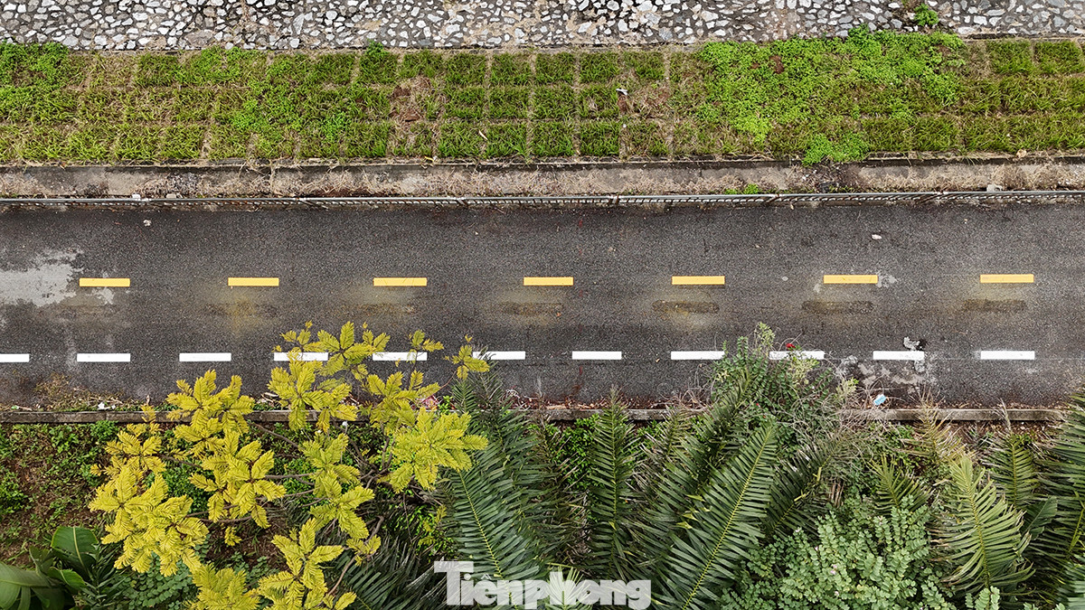 Sau nhiều năm dừng hoạt động, tuyến đường có nhiều vị trí hư hỏng, xuống cấp. Hiện các đơn vị liên quan đang khẩn trương sửa chữa để phục vụ thí điểm đường dành riêng cho xe đạp.