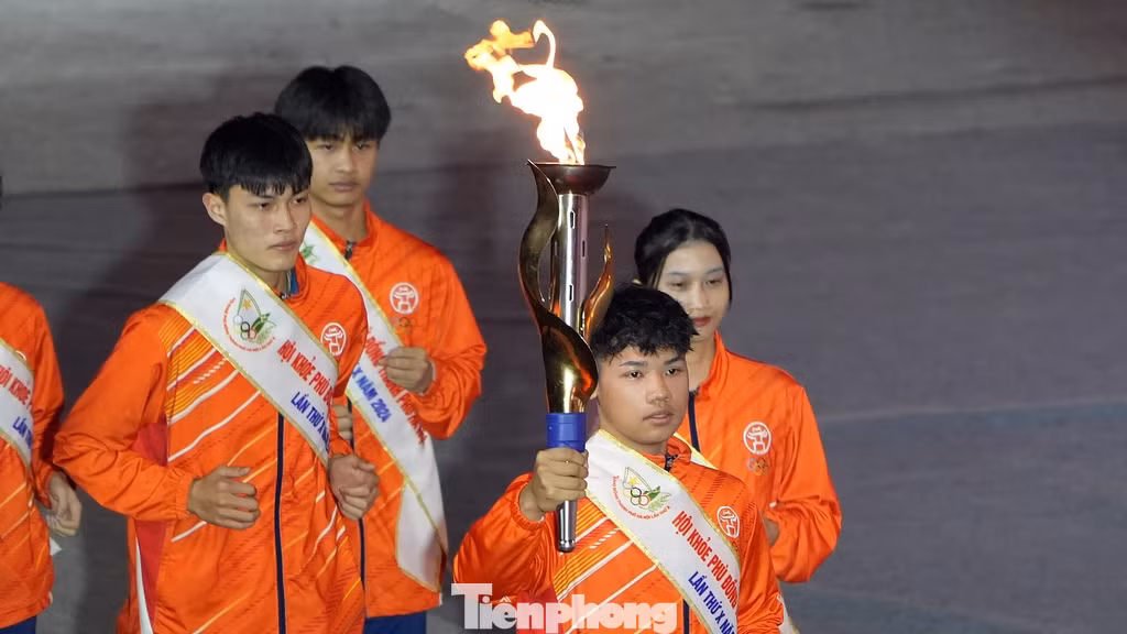Hội khỏe Phù Đổng năm nay diễn ra với 16 môn thể thao, gồm đẩy gậy, võ cổ truyền, võ Vovinam, thể dục aerobic, taekwondo, kéo co, karate, điền kinh, cờ vua, cầu lông, bóng chuyền, bóng đá, bơi lội, bóng rổ, đá cầu và bóng bàn.