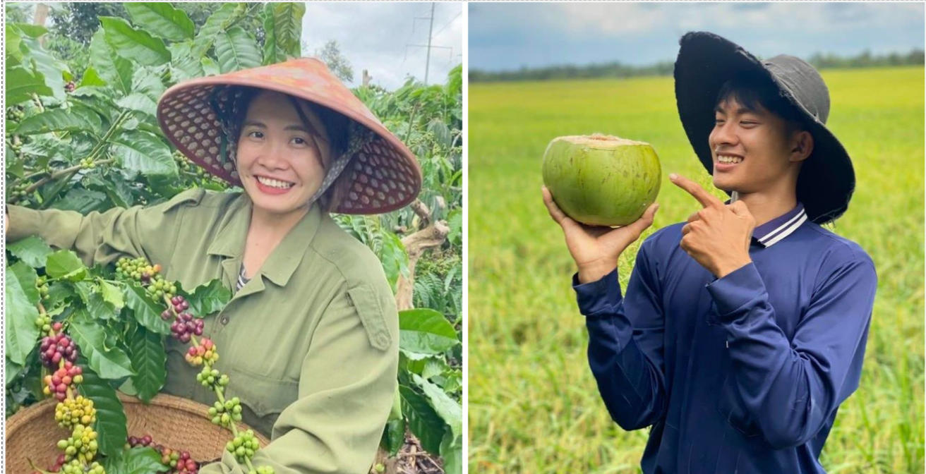 Lê Tuấn Khang, Hana Ban Mê... là những nhà sáng tạo nội dung số kể chuyện đồng quê thu hút cộng đồng mạng thời gian qua.