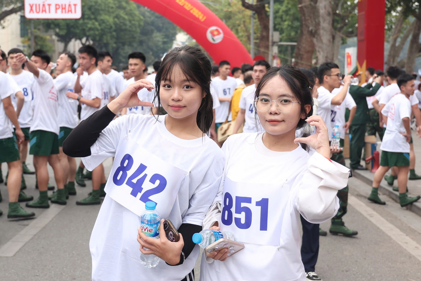 Các vận động viên tham gia giải chạy.