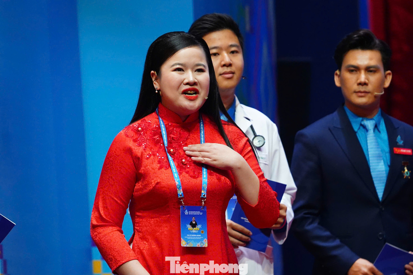 Chị Lê Hương Giang - đại diện thanh niên khuyết tật Việt Nam.