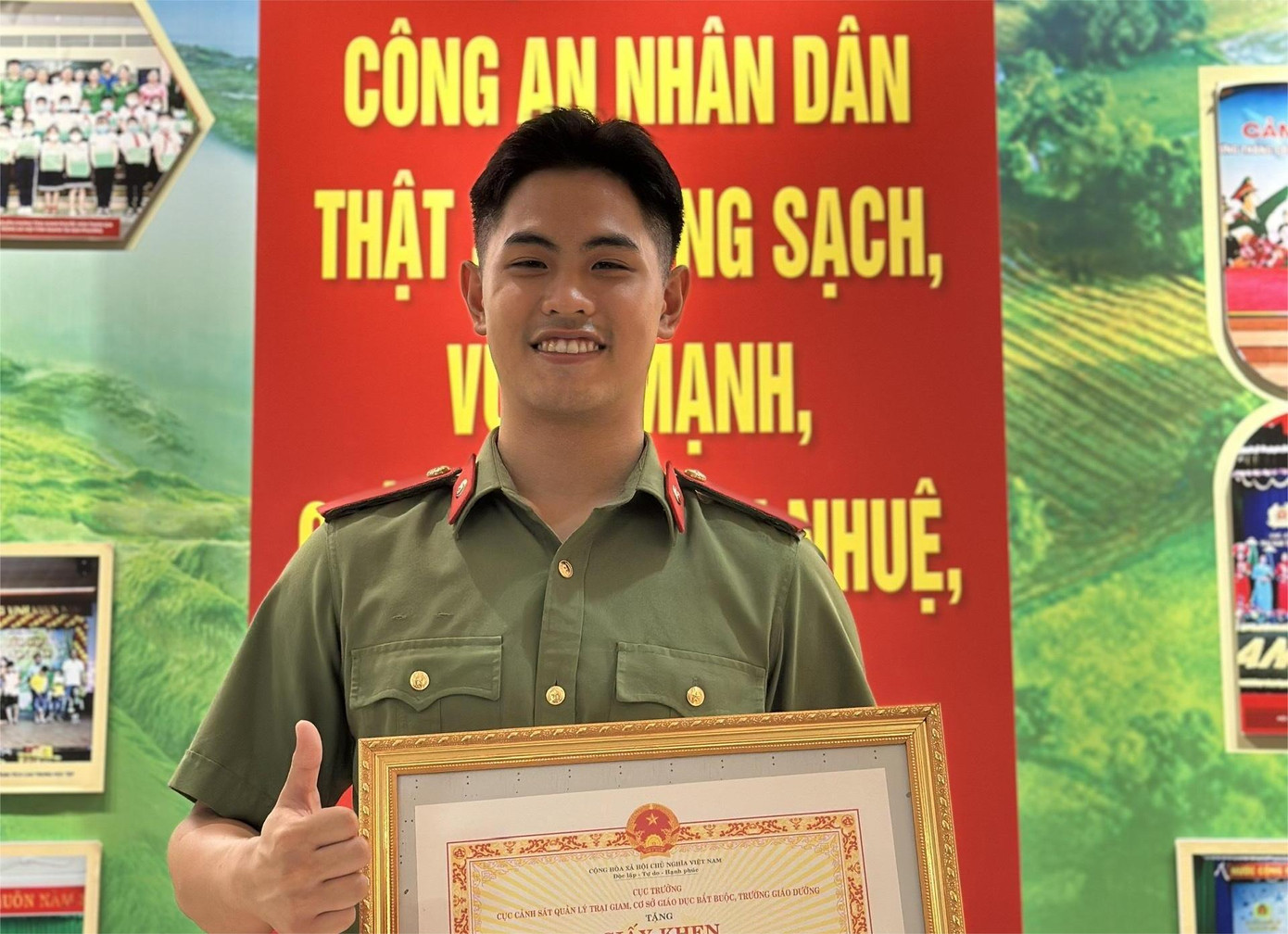 Lê Châu Tuấn - sinh viên năm 4 khoa Trinh sát an ninh, Học viện An ninh nhân dân. Lê Châu Tuấn - sinh viên năm 4 khoa Trinh sát an ninh, Học viện An ninh nhân dân.
