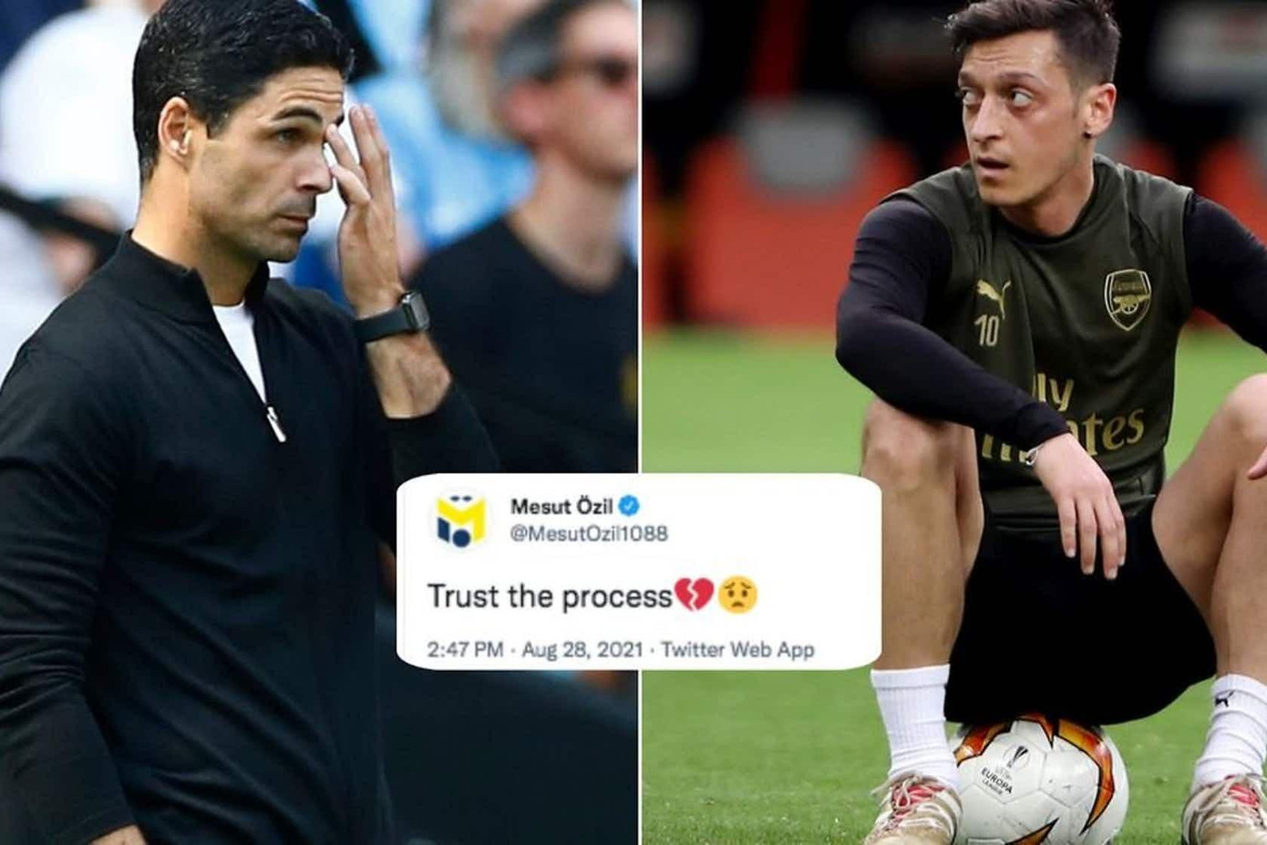 Dòng trạng thái gây bão mạng của Ozil. Dòng trạng thái gây bão mạng của Ozil.