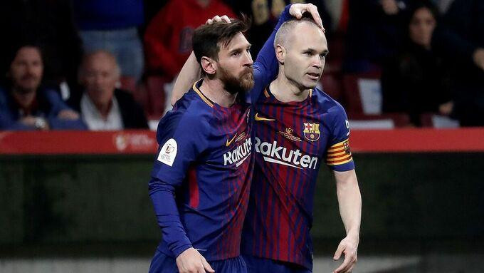 Messi có 14 năm chơi cùng Iniesta trong màu áo Barca.