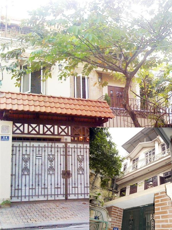 Nhà ông Lương Hoài Nam tại TPHCM (ảnh lớn) Ảnh: Hữu Vinh. Nhà ông Lương Hoài Nam tại số 16, ngõ 46A, phố Phạm Ngọc Thạch, Hà Nội (ảnh nhỏ). Ảnh: Phạm Yên