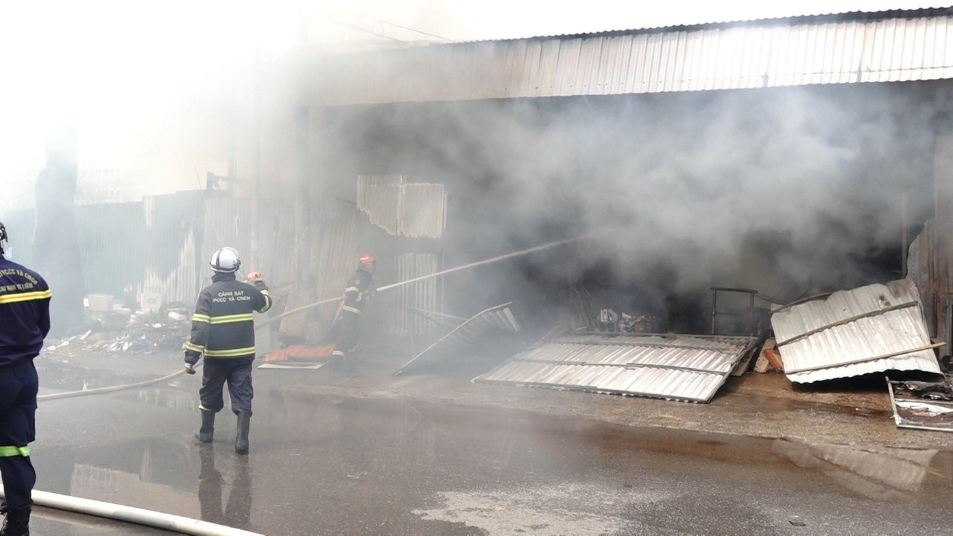 Hiện trường vụ cháy.