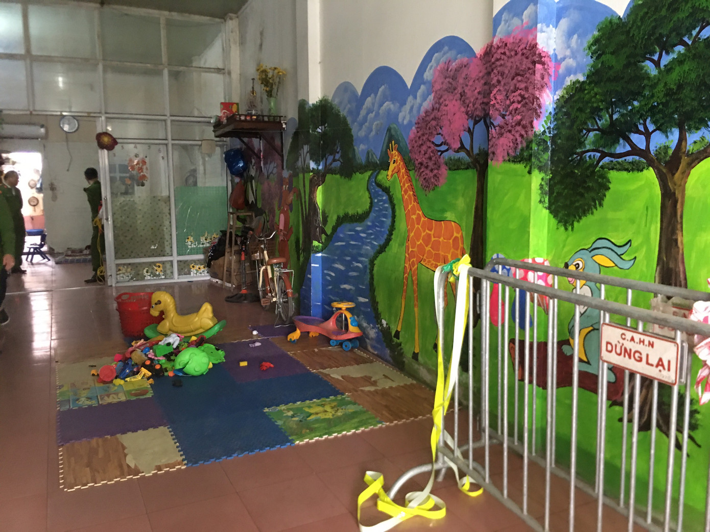 Nhà trẻ nơi cháu Đ. bị đánh đập.