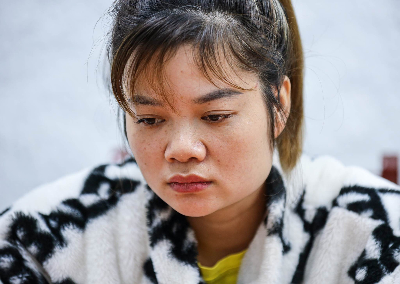 Đối tượng An tại cơ quan công an.