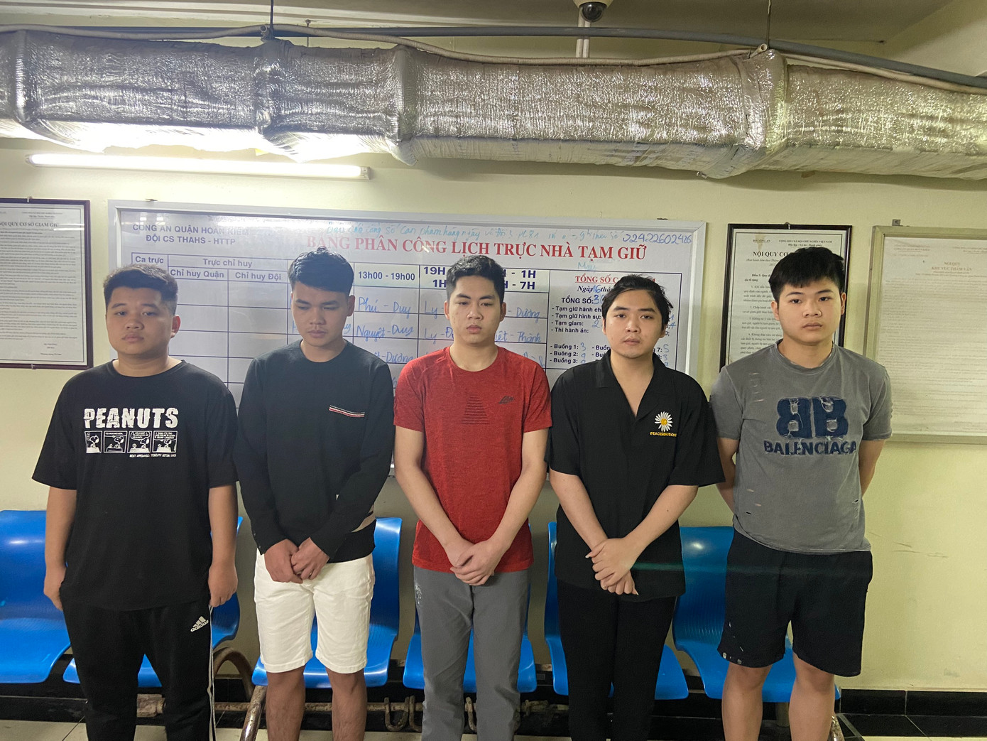 Các đối tượng trong ổ nhóm lừa đảo vay vốn ngân hàng.