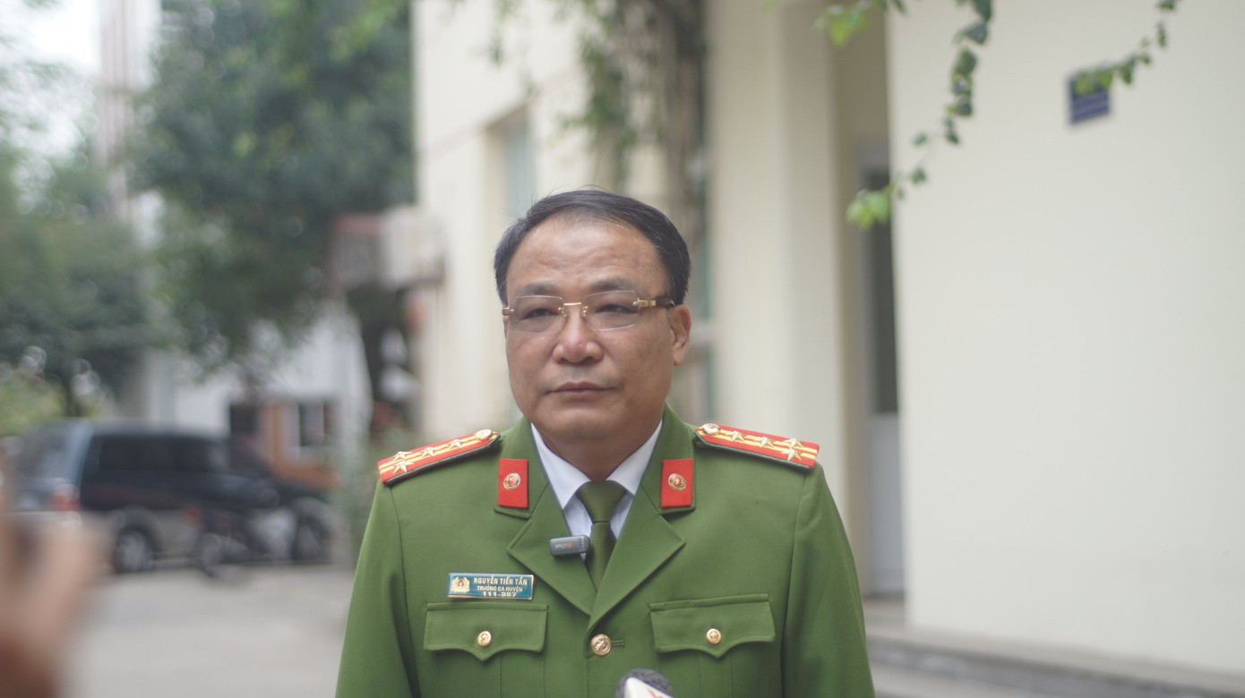 Đại tá Nguyễn Tiến Tần - Trưởng Công an huyện Thường Tín.