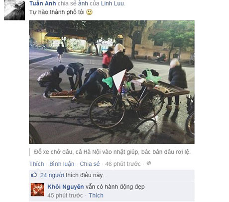 Dân mạng đang lan truyền bức ảnh với tốc độ nhanh