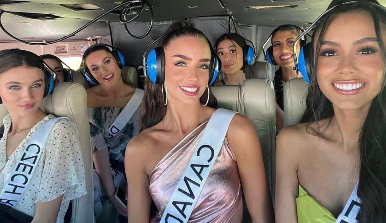 Trong ngày hoạt động thứ 4, các thí sinh Hoa hậu Hoàn vũ 2023 có dịp trải nghiệm văn hóa, ẩm thực của quốc gia vùng Trung Mỹ El Salvador. Họ được đưa đi ngắm cảnh bằng trực thăng.