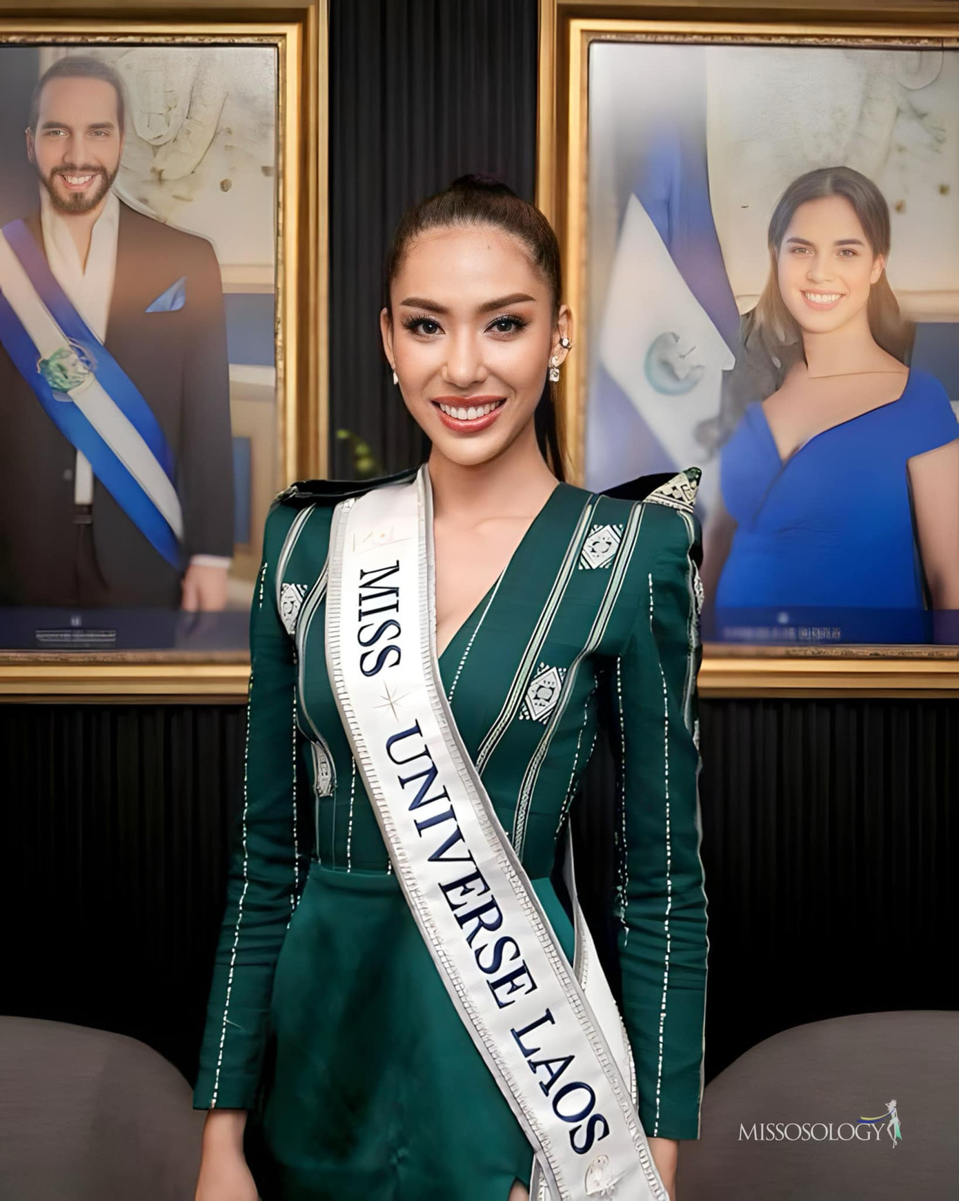 Hai đại diện châu Á là Thái Lan và Lào khoe sắc trong ngày đầu nhập cuộc. Người đẹp Thái Lan - Anntonia Porsild đang nhận được sự cổ vũ lớn từ khán giả.