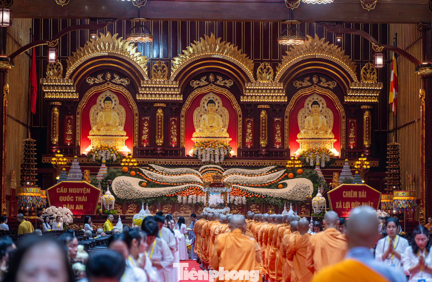 Theo đại diện Giáo hội Phật giáo Việt Nam tỉnh Quảng Ninh, lễ cung nghinh, an vị xá lợi Đức Phật được Ban trị sự Giáo hội Phật giáo tỉnh Quảng Ninh tổ chức với nghi lễ trang trọng, linh thiêng bậc nhất từ trước đến nay.