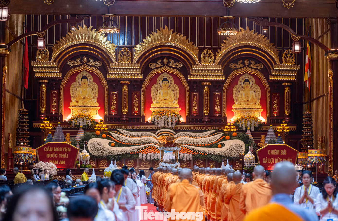 Theo đại diện Giáo hội Phật giáo Việt Nam tỉnh Quảng Ninh, lễ cung nghinh, an vị xá lợi Đức Phật được Ban trị sự Giáo hội Phật giáo tỉnh Quảng Ninh tổ chức với nghi lễ trang trọng, linh thiêng bậc nhất từ trước đến nay.