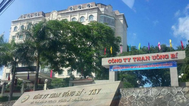 Trụ sở Công ty than Uông Bí tại phường Trưng Vương, TP Uông Bí, tỉnh Quảng Ninh.