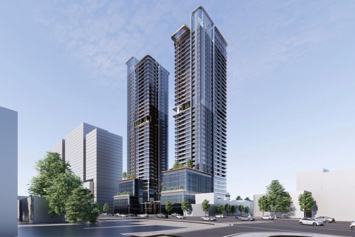 Phối cảnh dự án chung cư tại phường Trần Hưng Đạo. Ảnh: UBND TP Hạ Long cung cấp.