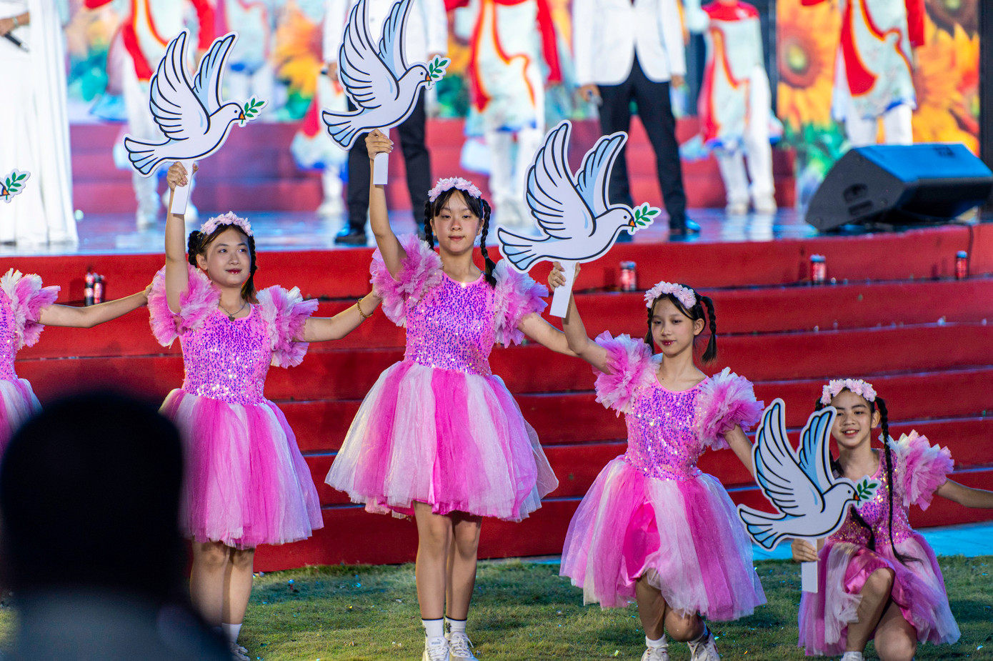 Điểm nhấn của chương trình nghệ thuật là hình ảnh cánh chim hòa bình nhắn nhủ tới bạn bè và du khách quốc tế về Quảng Ninh năng động, thân thiện và là điểm đến của hòa bình, bác ái.