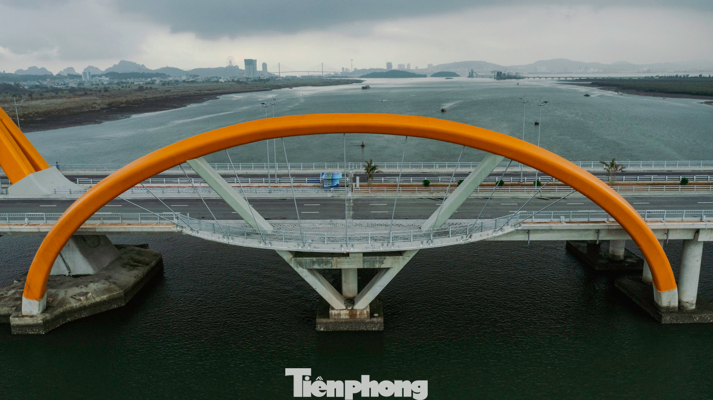 Thời điểm khánh thành, đây là cầu đầu tiên của tỉnh với 6 làn xe cơ giới, kết cấu 1 vòm thép, hai bên cầu có vỉa hè cho người đi bộ, có sàn vọng cảnh và bồn hoa tạo cảnh quan du lịch