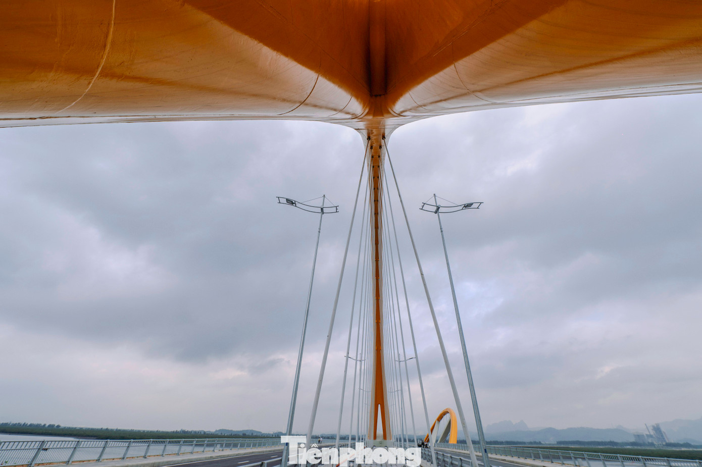 Cầu gồm 6 làn xe cơ giới, cầu chính bắc qua sông được xây dựng vòm thép cùng với hệ thống điện trang trí, chiếu sáng đồng bộ, hiện đại.