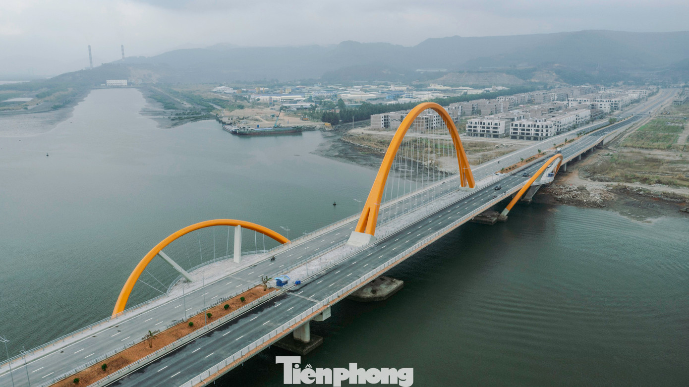 Thời điểm khánh thành, đây là cầu đầu tiên của tỉnh với 6 làn xe cơ giới, kết cấu 1 vòm thép, hai bên cầu có vỉa hè cho người đi bộ, có sàn vọng cảnh và bồn hoa tạo cảnh quan du lịch