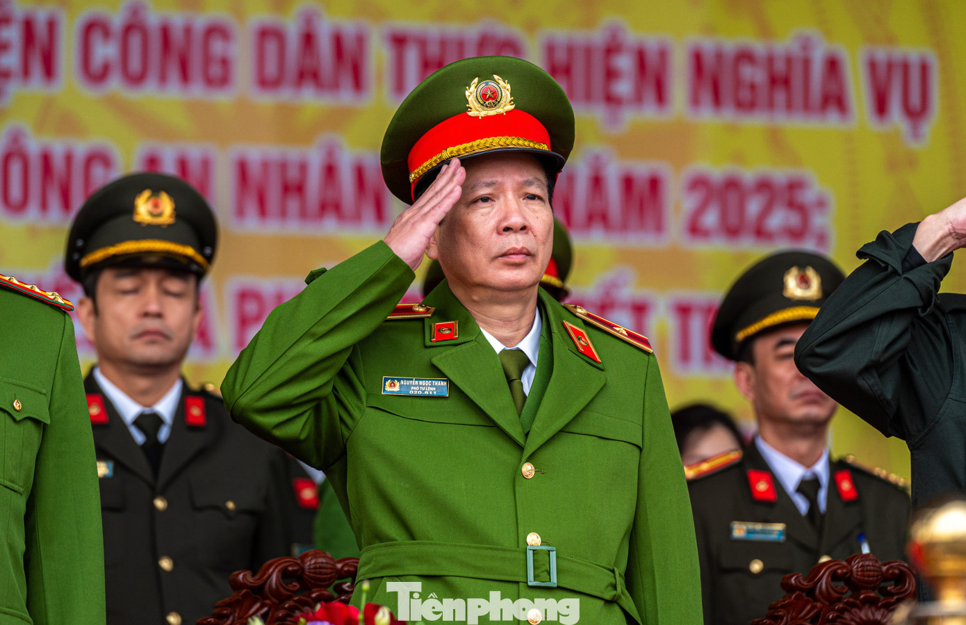 Tham dự buổi lễ có Thiếu tướng Nguyễn Ngọc Thanh - Phó Bí thư Đảng ủy, Phó Tư lệnh Bộ Tư lệnh Cảnh sát cơ động, Bộ Công an; Đại tá Nguyễn Thuận - Phó Giám đốc Công an tỉnh Quảng Ninh và đại diện lực lượng công an các tỉnh, thành vùng Đông Bắc.