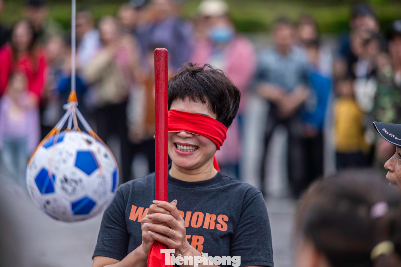 Chị Nguyễn Thu Phương, trú TP Hạ Long, cho biết nhiều năm gần đây chị thường đến lễ Đức Ông vào đúng ngày khai hội và tham gia đoàn rước.