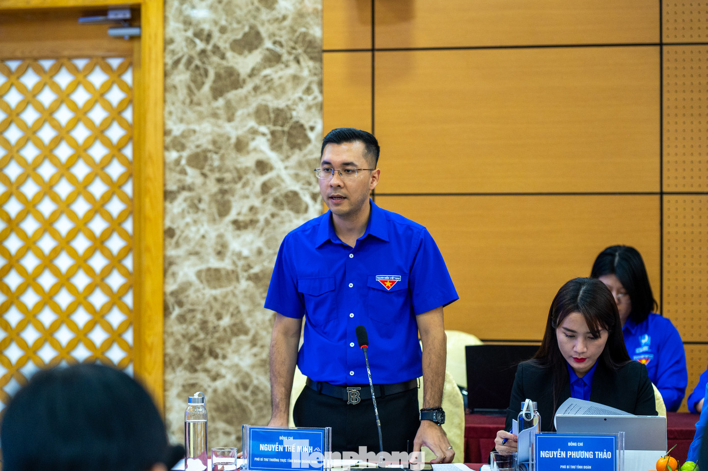 Đại diện Tỉnh Đoàn Quảng Ninh phát biểu về công tác Đoàn và phong trào thanh thiếu nhi trong năm 2024. Đại diện Tỉnh Đoàn Quảng Ninh phát biểu về công tác Đoàn và phong trào thanh thiếu nhi trong năm 2024.