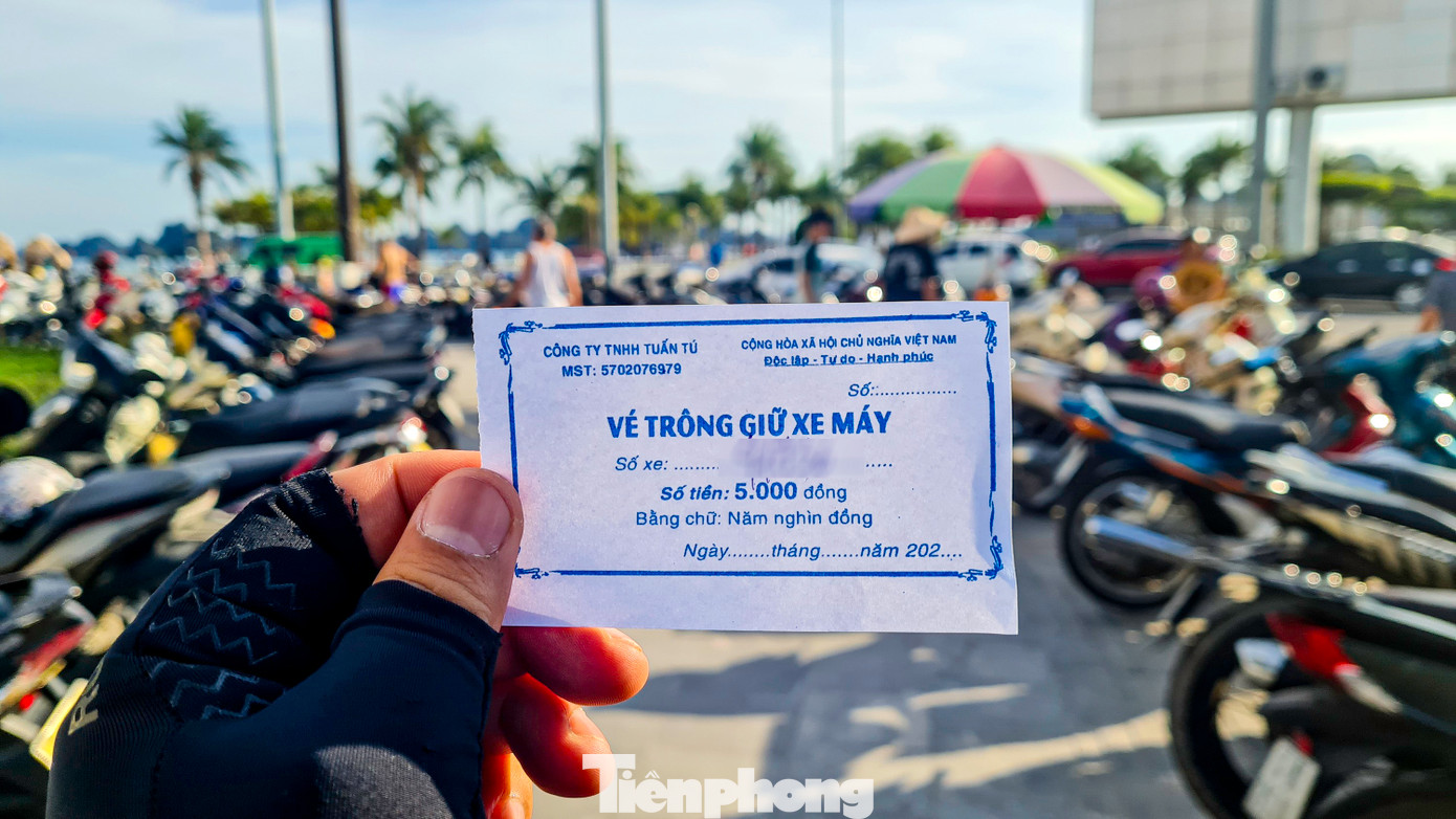 Điều đáng nói, tại một số bãi đỗ xe đều sử dụng chung vé trông giữ phương tiện của Công ty TNHH Tuấn Tú (không rõ địa chỉ công ty ở đâu). Trên vé xe phát cho chủ phương tiện cũng không ghi số vé hay thời gian phát hành vé.