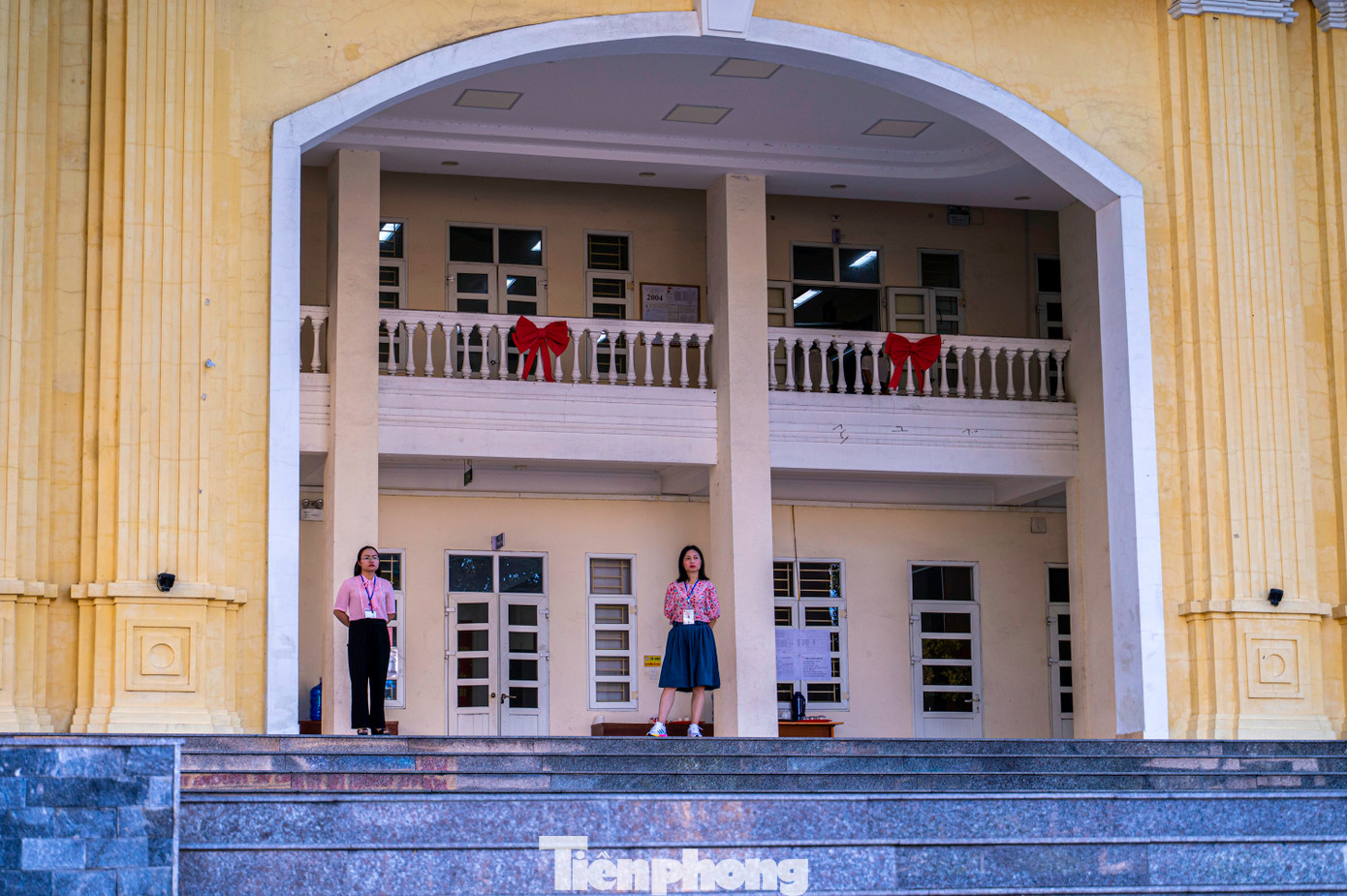 Công tác kiểm soát, an ninh được thắt chặt tại các điểm thi.