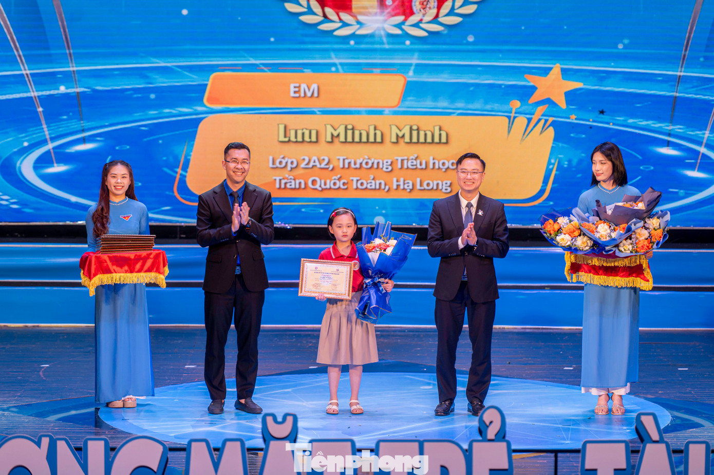 Các gương mặt trẻ, tài năng trẻ đa dạng các ngành, nghề và độ tuổi, trong đó nhỏ tuổi nhất là Tài năng trẻ Bùi Tuấn Nam, học sinh Lớp 2A3, Trường TH Quang Trung, Hạ Long Huy chương Vàng Quyền lứa tuổi 1 (7 tuổi) Taekwondo Cảnh sát Châu Á mở rộng năm 2024, Huy chương Vàng nội dung: Đá đích nhanh lứa tuổi 1 Taekwondo &amp; Quyền Anh Trung - Việt lần thứ nhất năm 2024 (Tại Trung Quốc) và Tài năng trẻ Lưu Minh Minh, Lớp 2A2, Trường Tiểu học Trần Quốc Toản, Hạ Long, Huy chương Vàng cá nhân Cờ nhanh - Bảng nữ 7 tuổi, Giải vô địch Cờ vua trẻ Quốc gia năm 2024; Huy chương Đồng - Cờ chớp nữ 7 tuổi, Giải vô địch Cờ vua trẻ Quốc gia năm 2024.