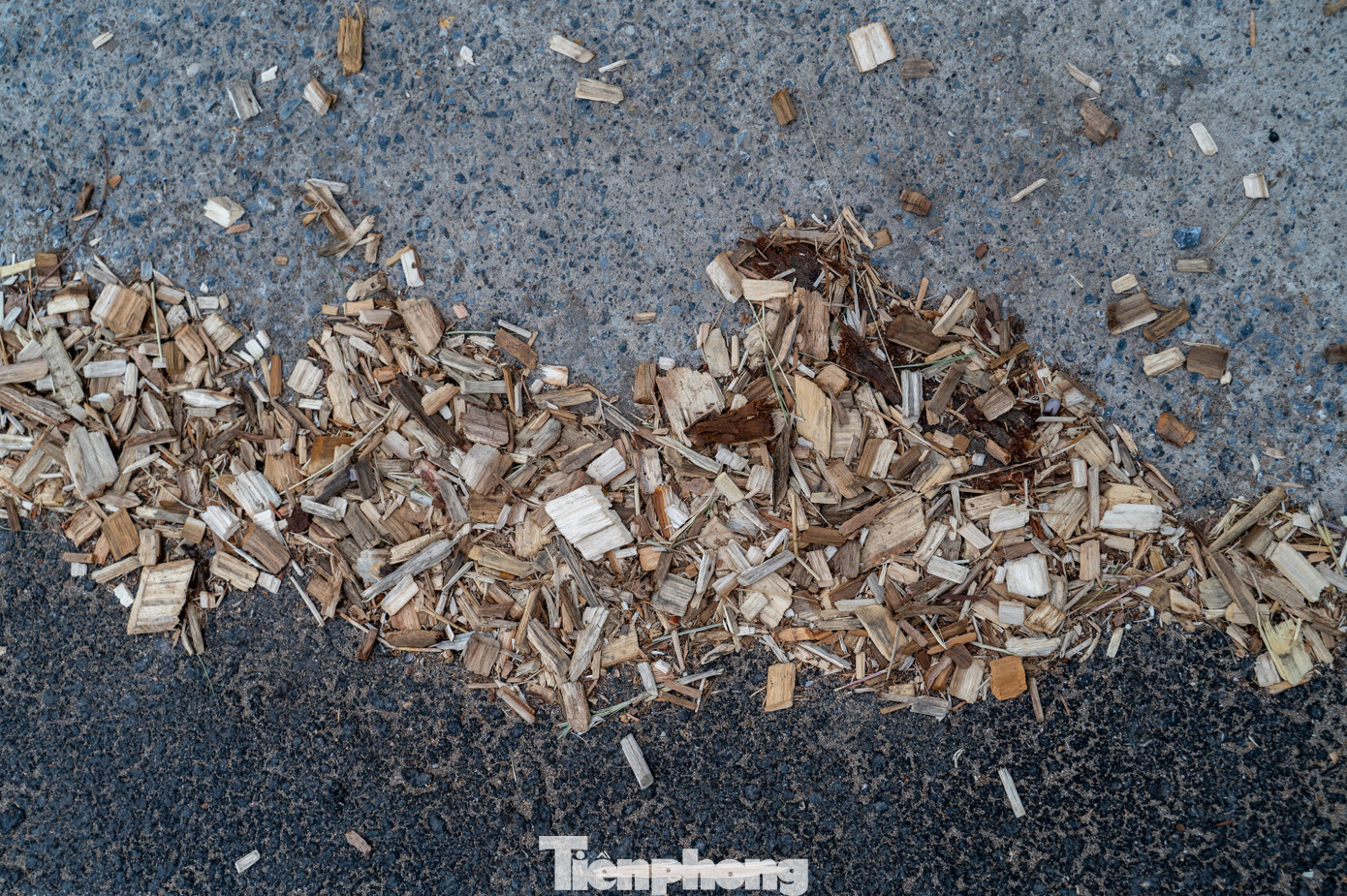 Dăm gỗ được cắt nhỏ có trọng lượng rất nhẹ nên rất dễ bay vào mắt người đi đường. Ngoài ra, gió cuốn những mảnh dăm gỗ này thành đống dọc hai bên vệ đường lấp cả hệ thống cống rãnh.