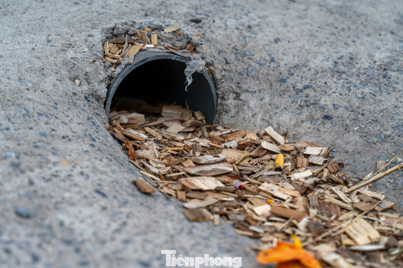 Dăm gỗ được cắt nhỏ có trọng lượng rất nhẹ nên rất dễ bay vào mắt người đi đường. Ngoài ra, gió cuốn những mảnh dăm gỗ này thành đống dọc hai bên vệ đường lấp cả hệ thống cống rãnh.