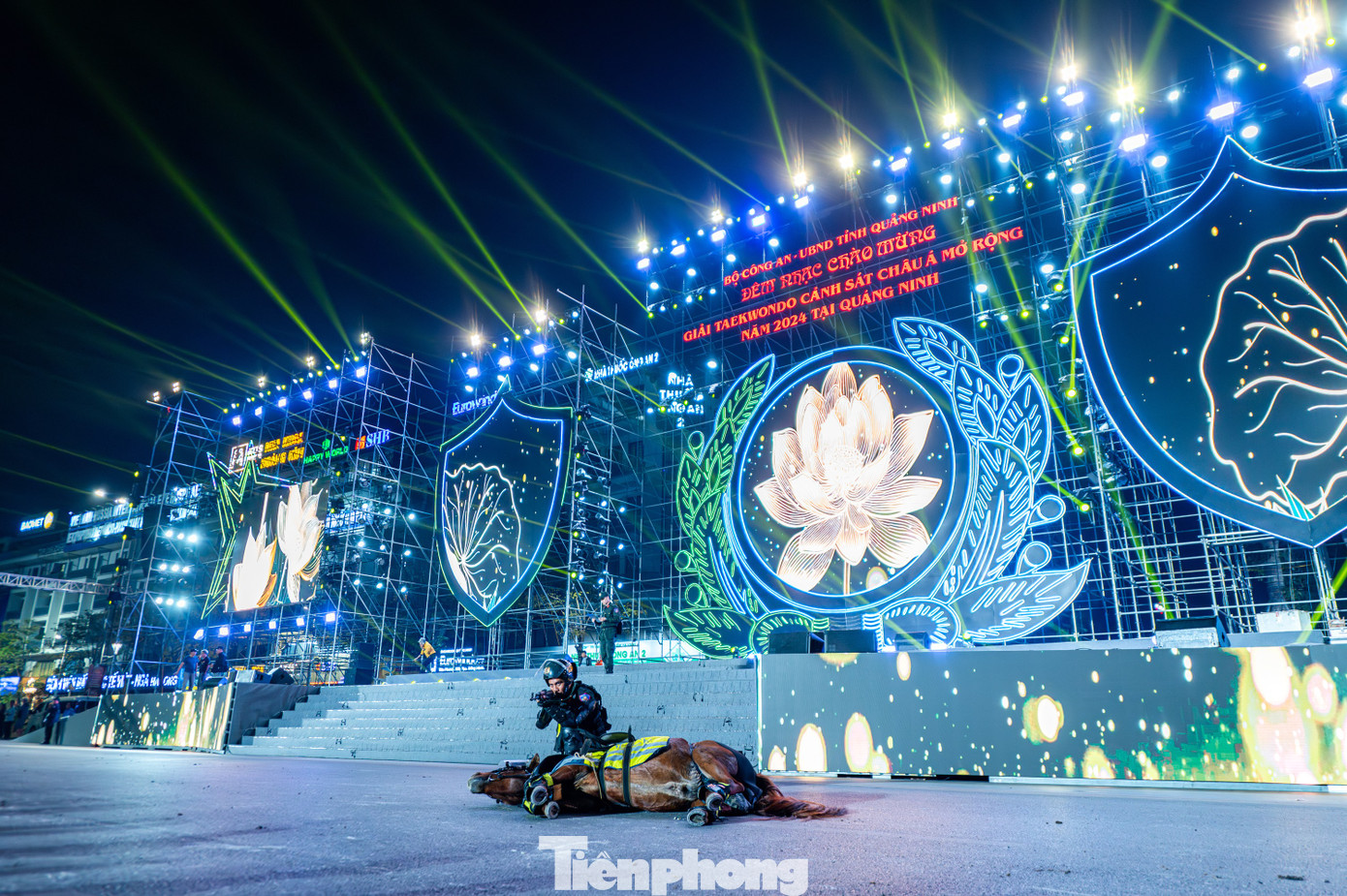 Tại lễ tổng duyệt, Đoàn Cảnh sát cơ động kỵ binh thuộc Bộ Tư lệnh Cảnh sát cơ động (Bộ Công an) cùng với 40 chú ngựa đã biểu diễn các phần chính, như: Điều khiển ngựa theo đội hình khối diễu hành; điều khiển ngựa chạy kiệu theo một hàng ngang; điều khiển ngựa chạy đại giải phóng 2 tay.