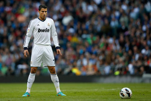  CR7 có tư thế lấy đà và sút phạt rất riêng