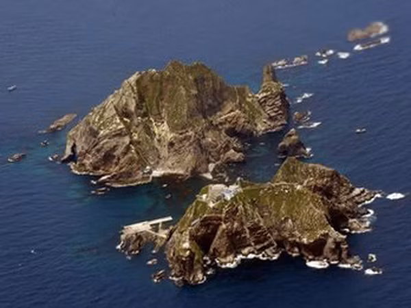 Quần đảo Dokdo/Takeshima. Ảnh: AP