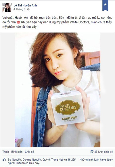 Cảnh báo nguy cơ cho làn da khi sử dụng mỹ phẩm White Doctors ảnh 3