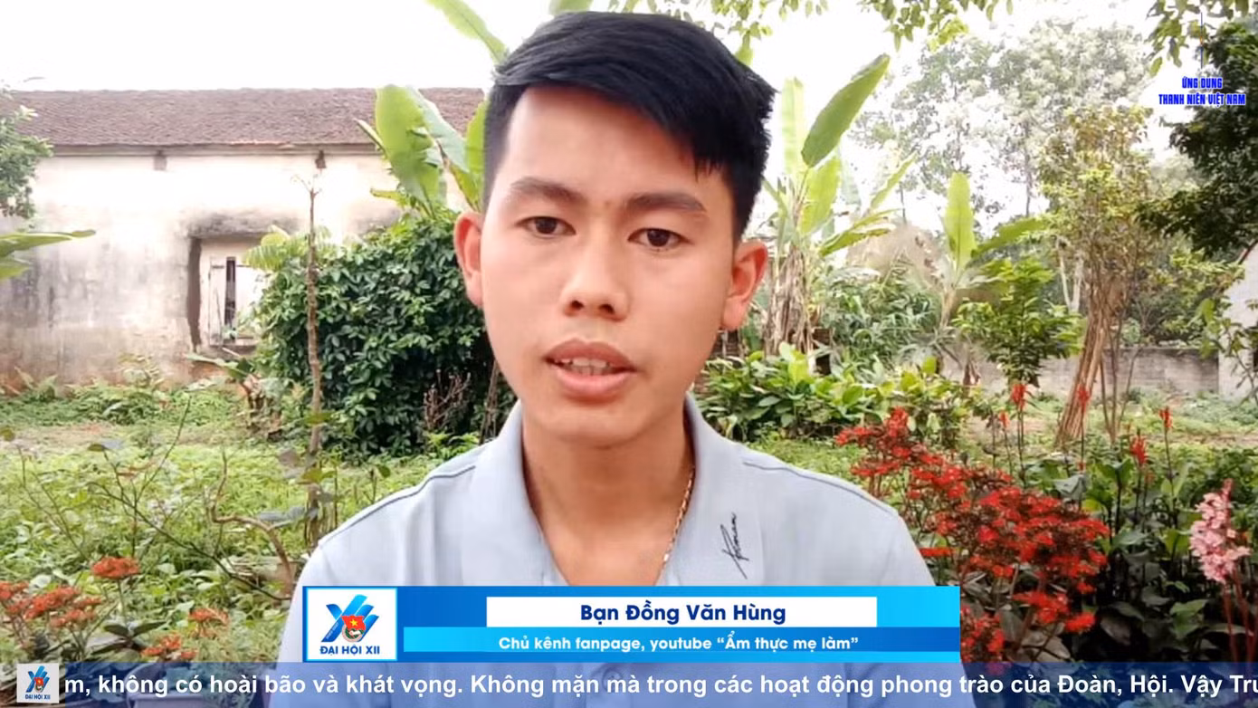 Bạn Đồng Văn Hùng, chủ kênh YouTube nổi tiếng "Ẩm thực mẹ làm".