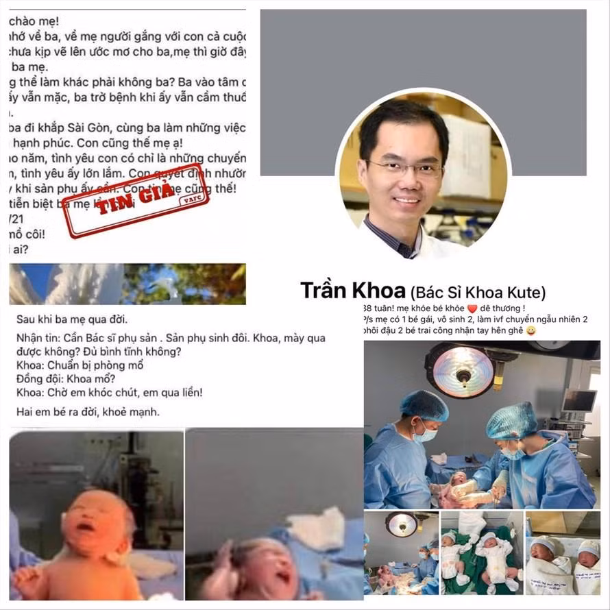 Người này thu được không ít tiền dưới danh nghĩa ủng hộ bác sĩ Trần Khoa.