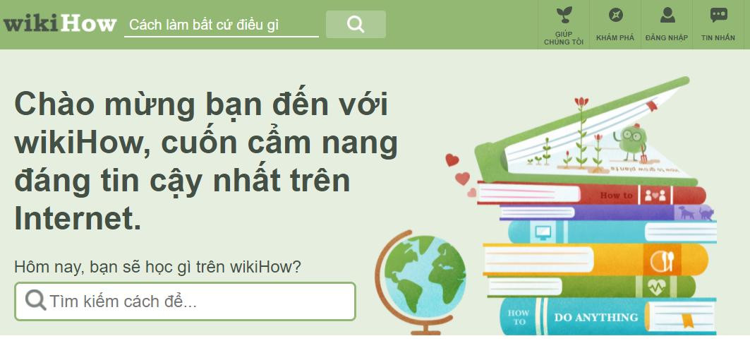 Cuốn cẩm nang đáng tin nhất trên Internet là cách mà wikiHow giới thiệu mình với bạn đọc. Cuốn cẩm nang đáng tin nhất trên Internet là cách mà wikiHow giới thiệu mình với bạn đọc.