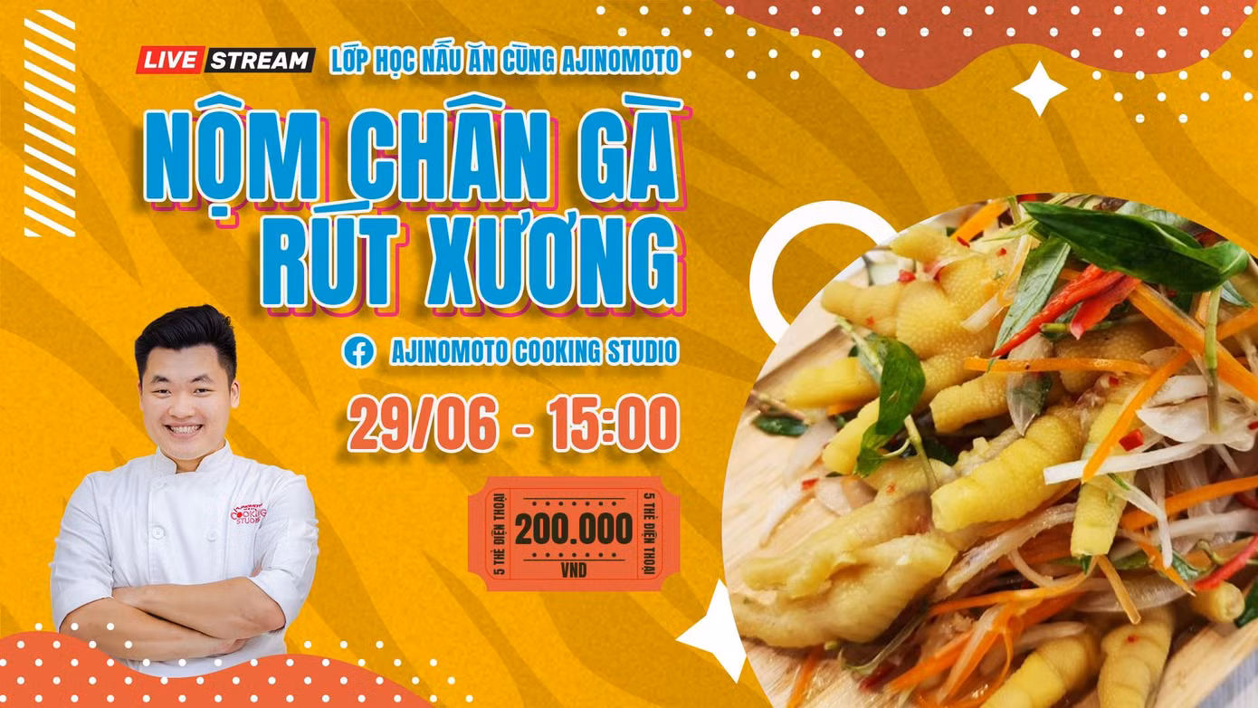 Lớp học nấu ăn sẽ cập nhật món mới mỗi tháng.