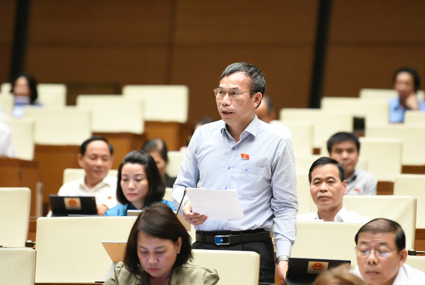 Đại biểu Đồng Ngọc Ba (đoàn Bình Định). Ảnh: Như Ý Đại biểu Đồng Ngọc Ba (đoàn Bình Định). Ảnh: Như Ý