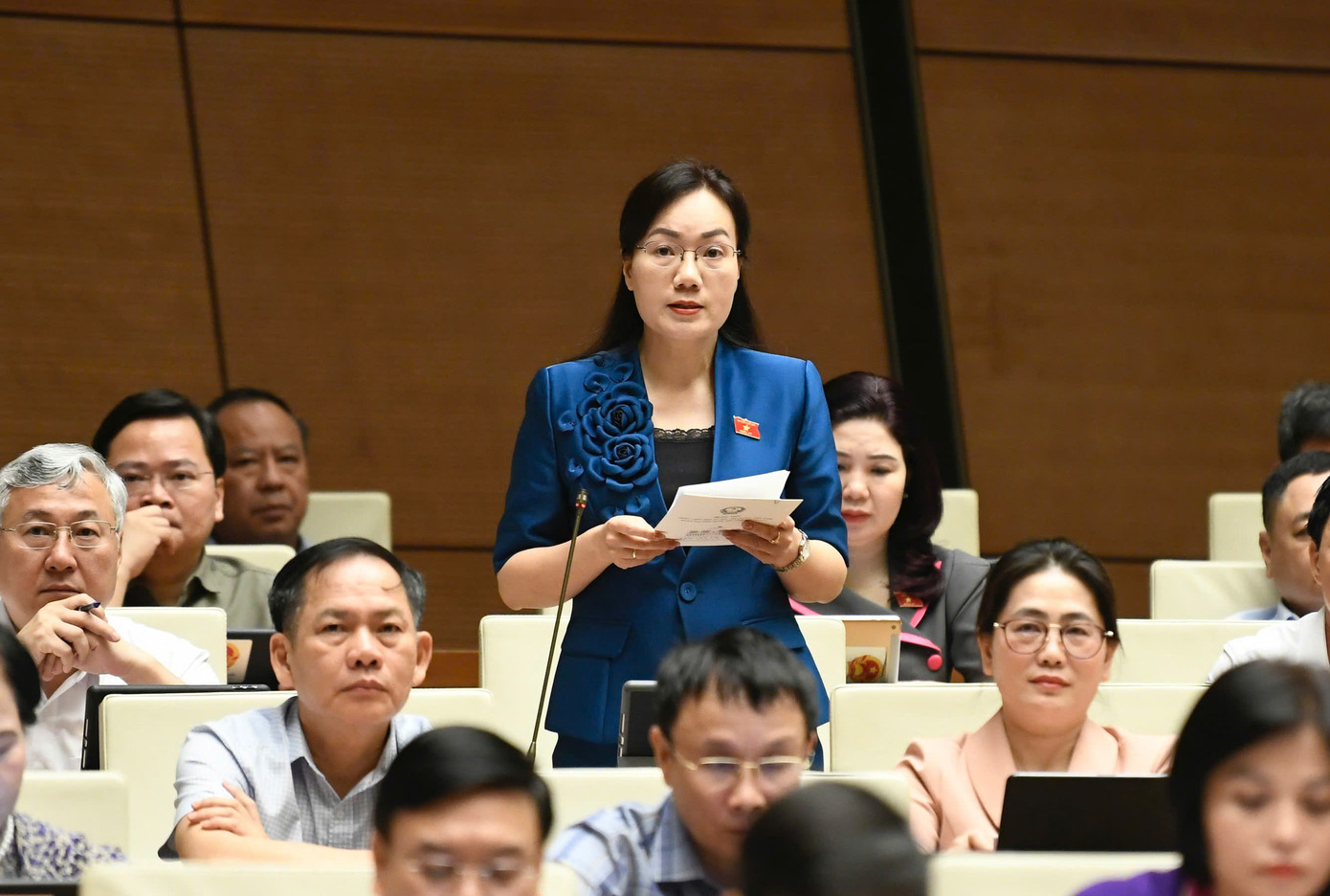 Đại biểu Đỗ Thị Việt Hà (Bắc Giang). Ảnh: Như Ý Đại biểu Đỗ Thị Việt Hà (Bắc Giang). Ảnh: Như Ý