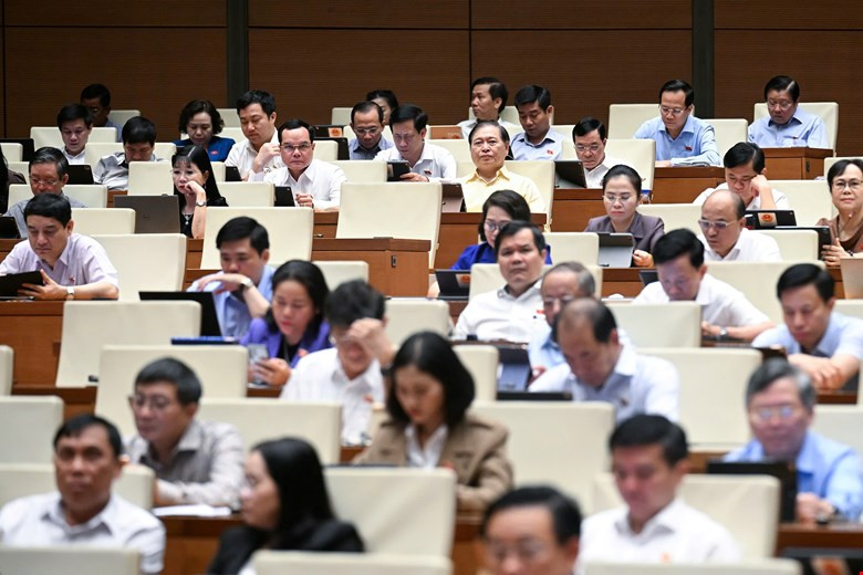 Các đại biểu Quốc hội tại phiên thảo luận. Ảnh: Như Ý. Các đại biểu Quốc hội tại phiên thảo luận. Ảnh: Như Ý.