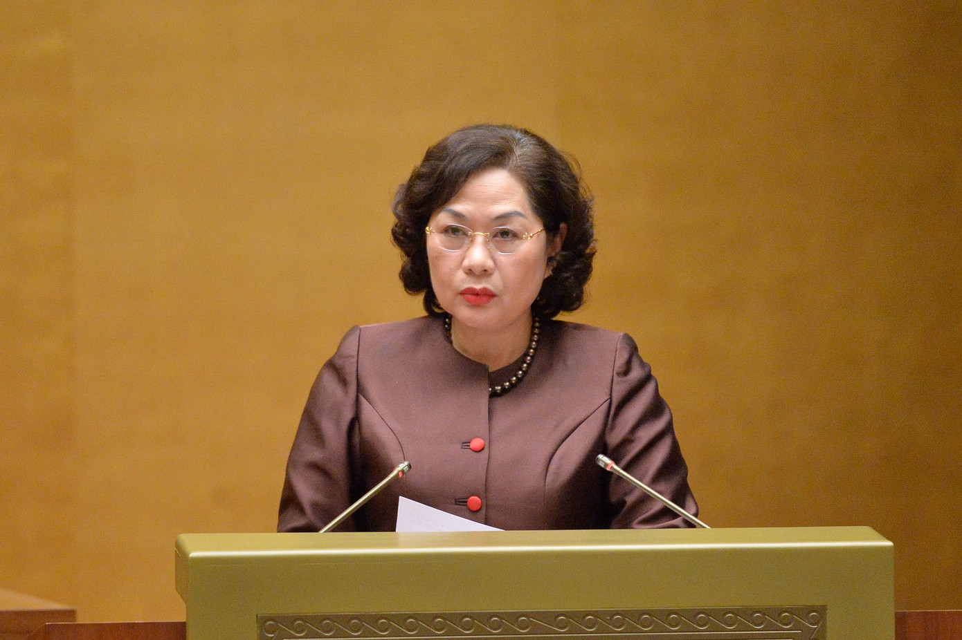 Thống đốc Ngân hàng Nhà nước Nguyễn Thị Hồng. Ảnh: Như Ý